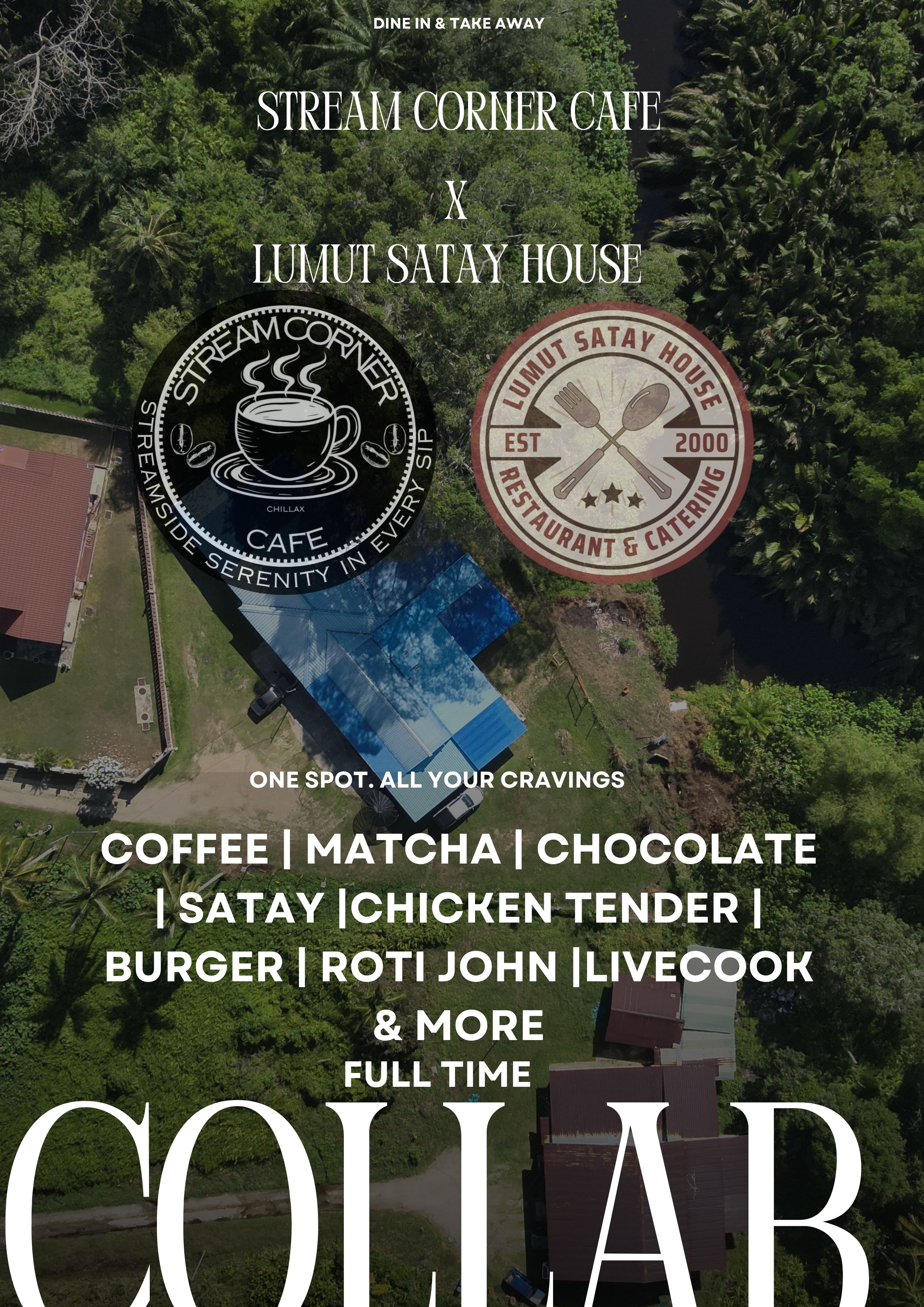 Stream Corner Cafe X Lumut Satay House Collab